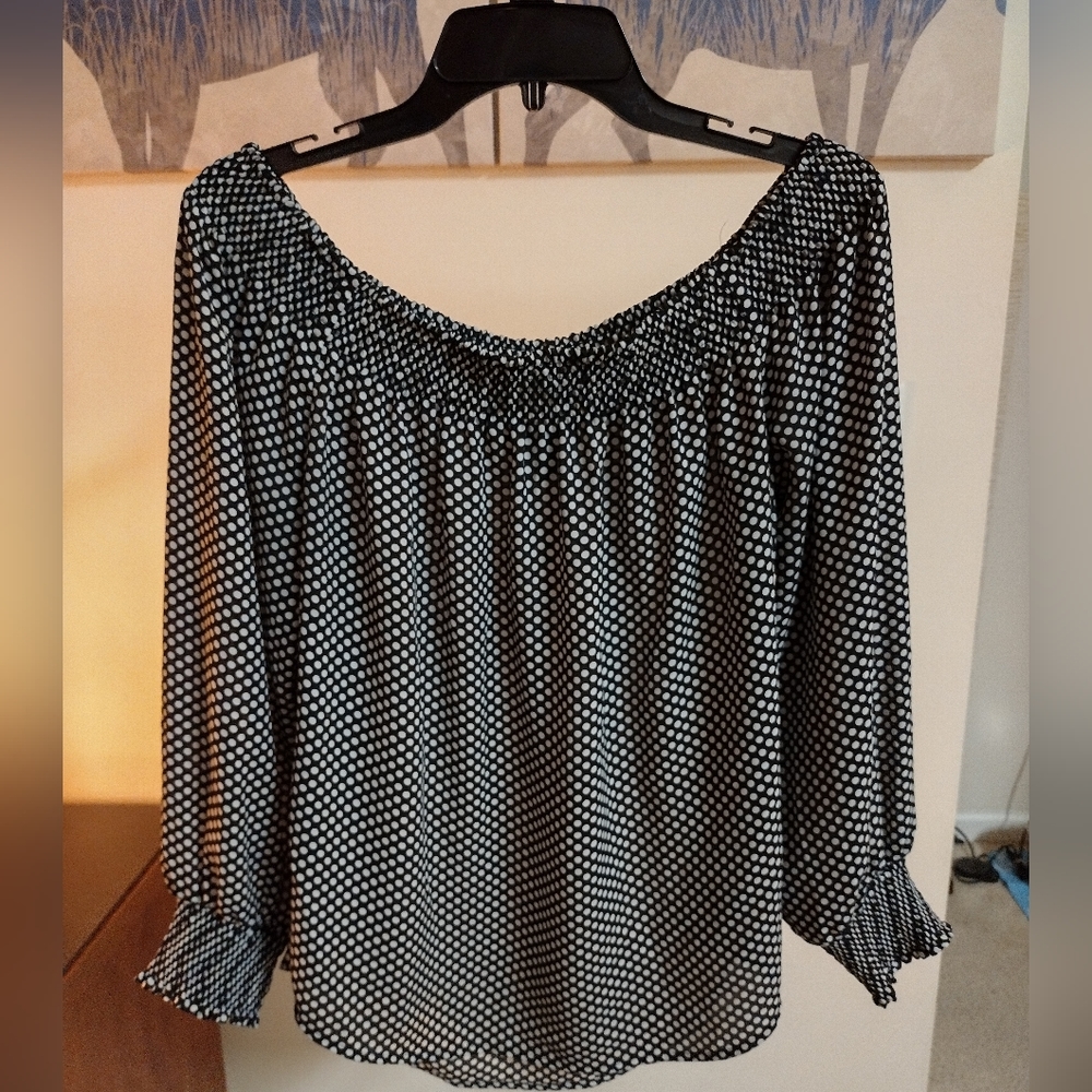 Women's Express Long Sleeve Elastic Shoulder blouse top